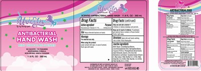 unicorn antibacterial hand wash mint chocolate scented 350 ml bzk 015.jpg label image - unicorn antibacterial hand wash mint chocolate scented 350 ml bzk 015